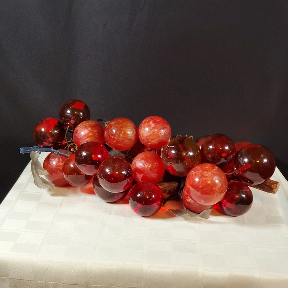 RARE Extra Large Lucite Grape Cluster